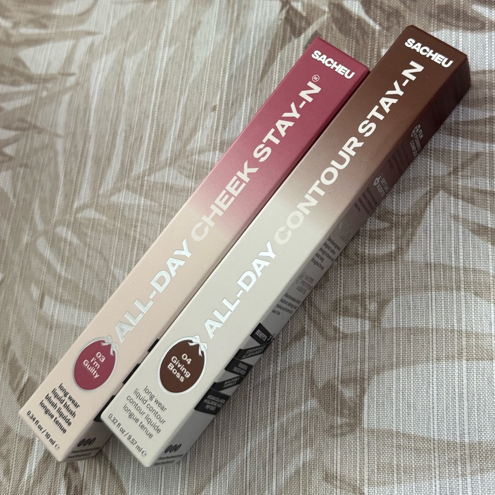 SACHEU All-Day Cheek & Contour Stick Duo —